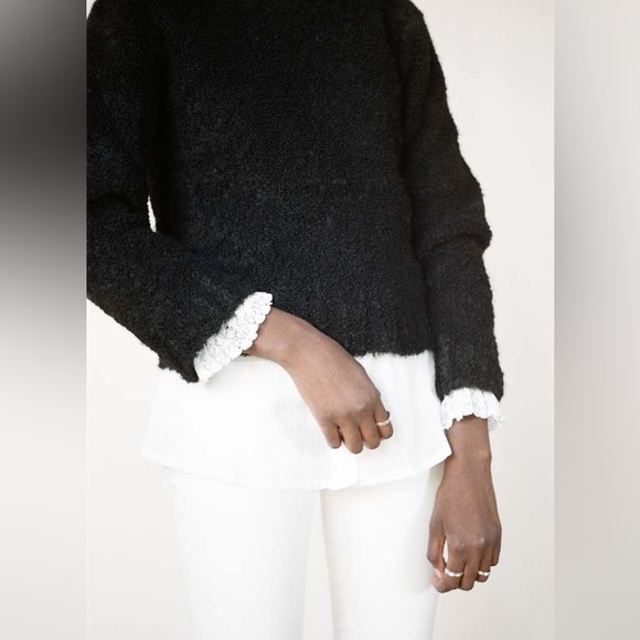 SOLD – Maria Stanley Virgil Pullover Sweater, Noir Alpaca, Size M - Picture 6 of 9